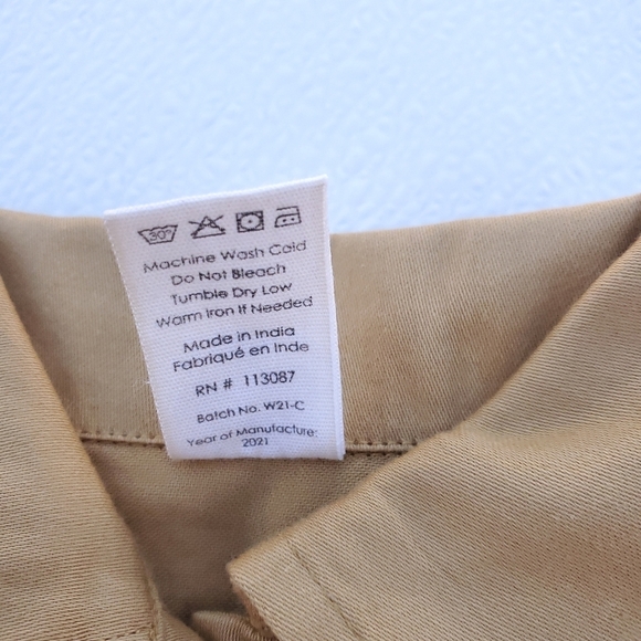 NWT Kate Quinn Organics Military Shirt Button Fennel Baby Boys 3-6 Months - Picture 4 of 4